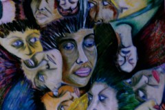 faces-33-x-28-mixed-media-on-canvas-1993
