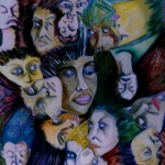 faces-33-x-28-mixed-media-on-canvas-1993