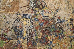 Bariffe "Conversion" Mixed media on canvas 24" x 24" 2026 "Faces 2"