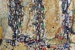 Bariffe  Resonance  Mixed media on canvas 24" x 24"  2023  The Trees