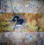 From obscurity into the Deja Vu Mixed media on canvas 5' x 5' 2007 Process and Thought