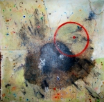 Ayan Repha Selab Debi.... Mixed media on canvas 5' x 5' Process and Thought