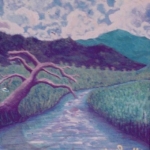 barren-tree-by-the-brook-16-x-14-acrylic-on-canvas-1991